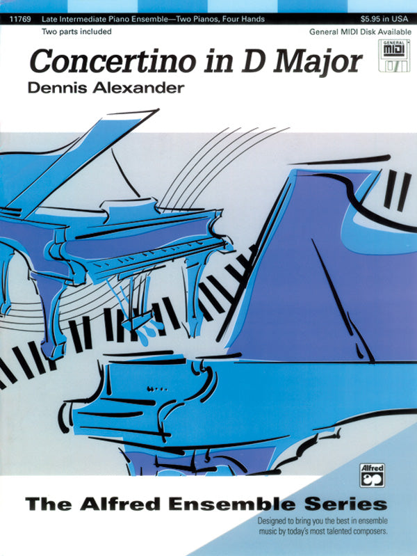 Concertino in D Major - Piano Duo (2 Pianos, 4 Hands) Sheet Music Preview