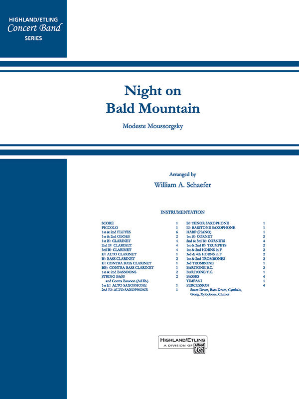 Night on Bald Mountain: 2nd B-flat Cornet Sheet Music Preview