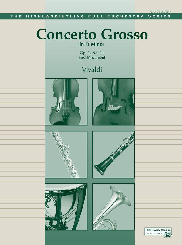 Concerto Grosso in D Minor: Piano Accompaniment Sheet Music Preview
