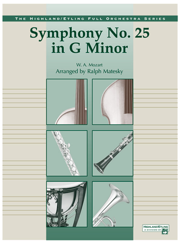 Mozart's Symphony No. 25 in G Minor, 3rd & 4th Movements Cover Image