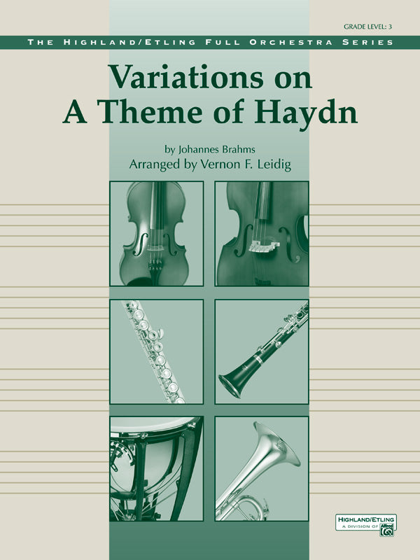 Variations on a Theme of Haydn: String Bass Sheet Music Preview