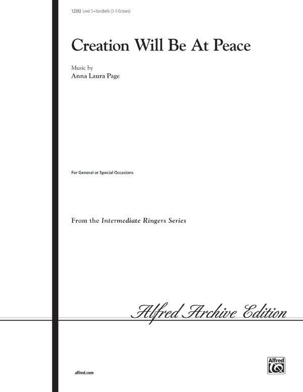 Creation Will Be at Peace Cover Image
