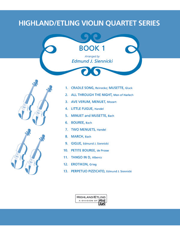 Highland/Etling Violin Quartet Series: Set 1 Sheet Music Preview