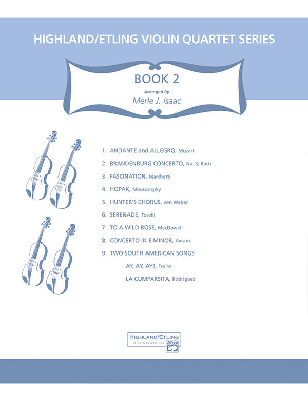 Highland/Etling Violin Quartet Series: Set 2: 3rd Violin (Viola [TC]) Sheet Music Preview