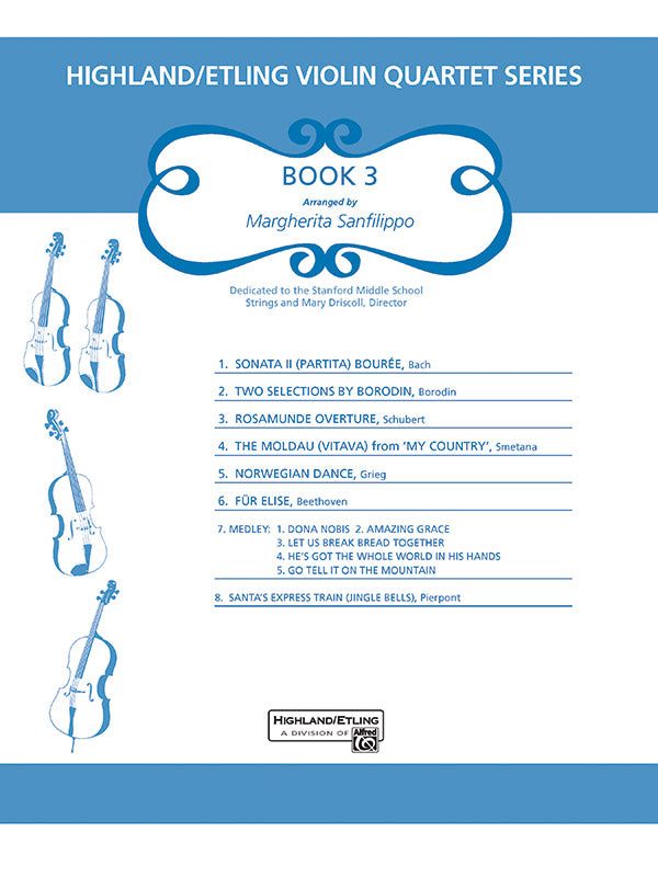 Highland/Etling Violin Quartet Series: Set 3: Score Sheet Music Preview