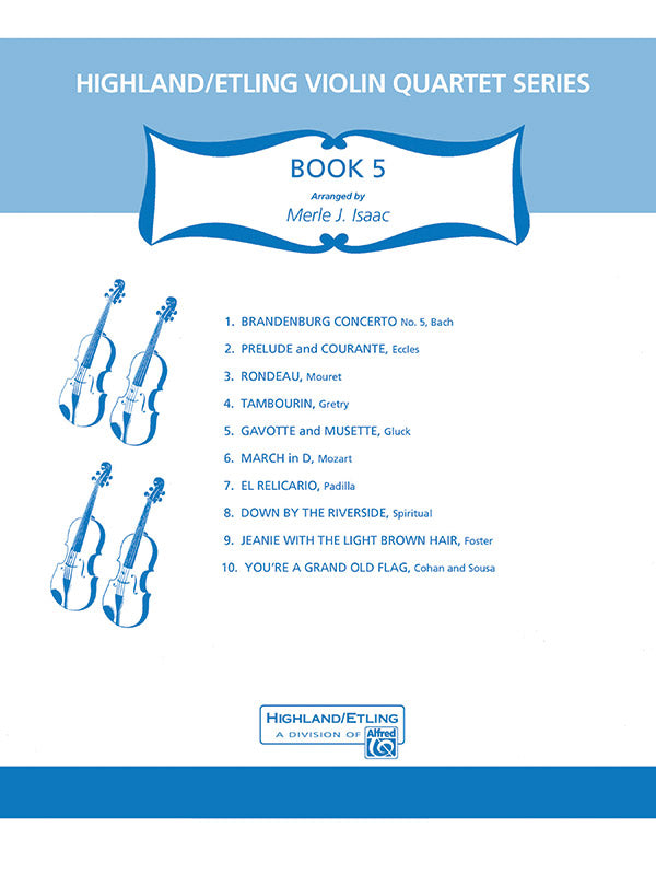 Highland/Etling Violin Quartet Series: Set 5: 2nd Violin Sheet Music Preview