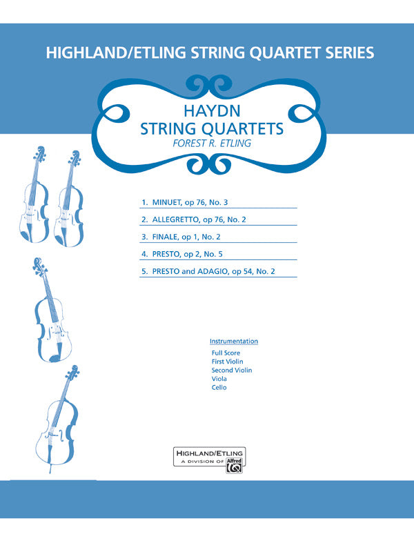 Haydn String Quartets: 2nd Violin Sheet Music Preview