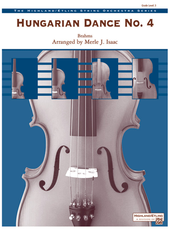 Hungarian Dance No. 4: 2nd Violin Sheet Music Preview