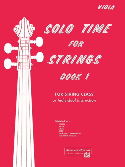 Solo Time for Strings, Book 1 Cover Image