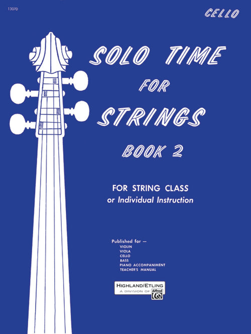 Solo Time for Strings, Book 2 Cover Image