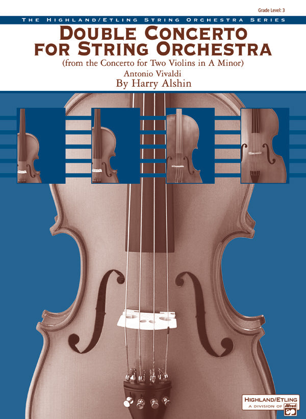 Double Concerto for String Orchestra from Concerto for Two Violins in A Minor: Cello Sheet Music Preview