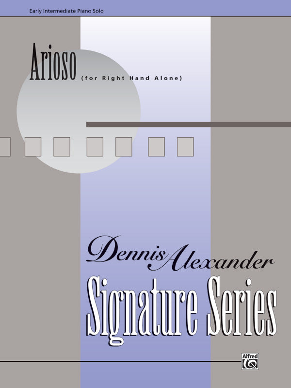 Arioso (for right hand alone) Cover Image