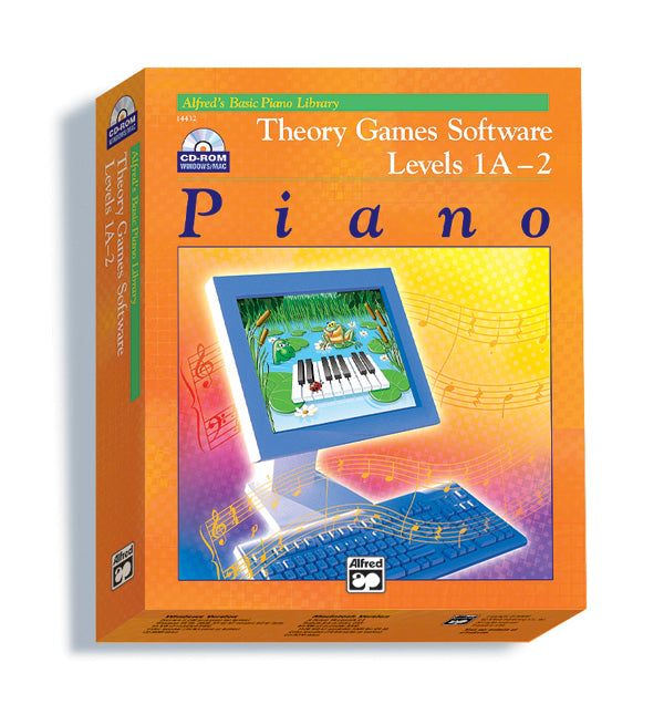 Alfred's Basic Piano Library, Theory Games for Windows/Macintosh (Version 2.0) - Levels 1A, 1B, 2 Cover Image