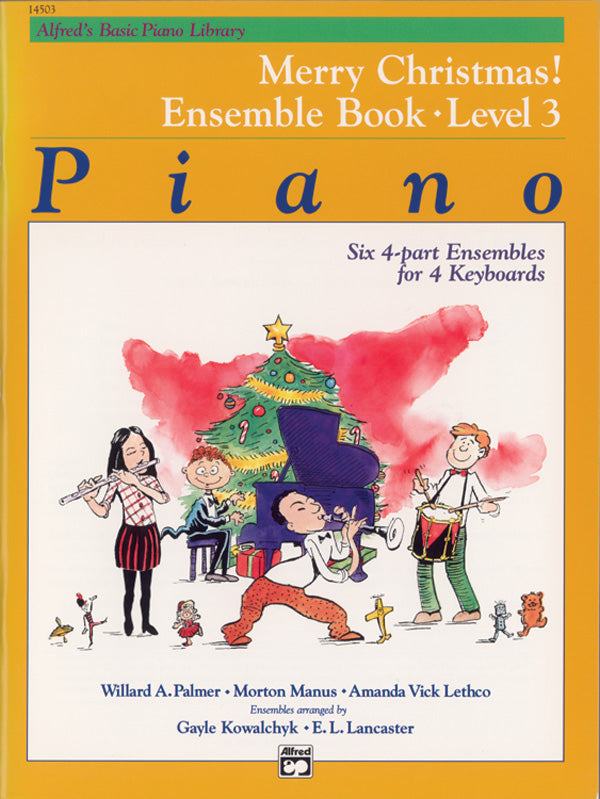 Alfred's Basic Piano Library: Merry Christmas! Ensemble, Book 3 Sheet Music Preview