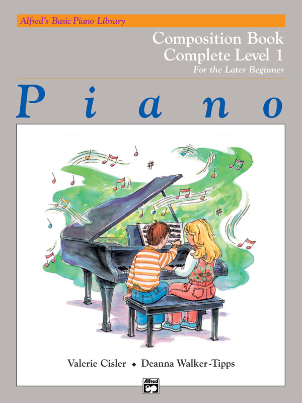 Alfred's Basic Piano Library: Composition Book Complete 1 (1A/1B): For the Later Beginner Sheet Music Preview