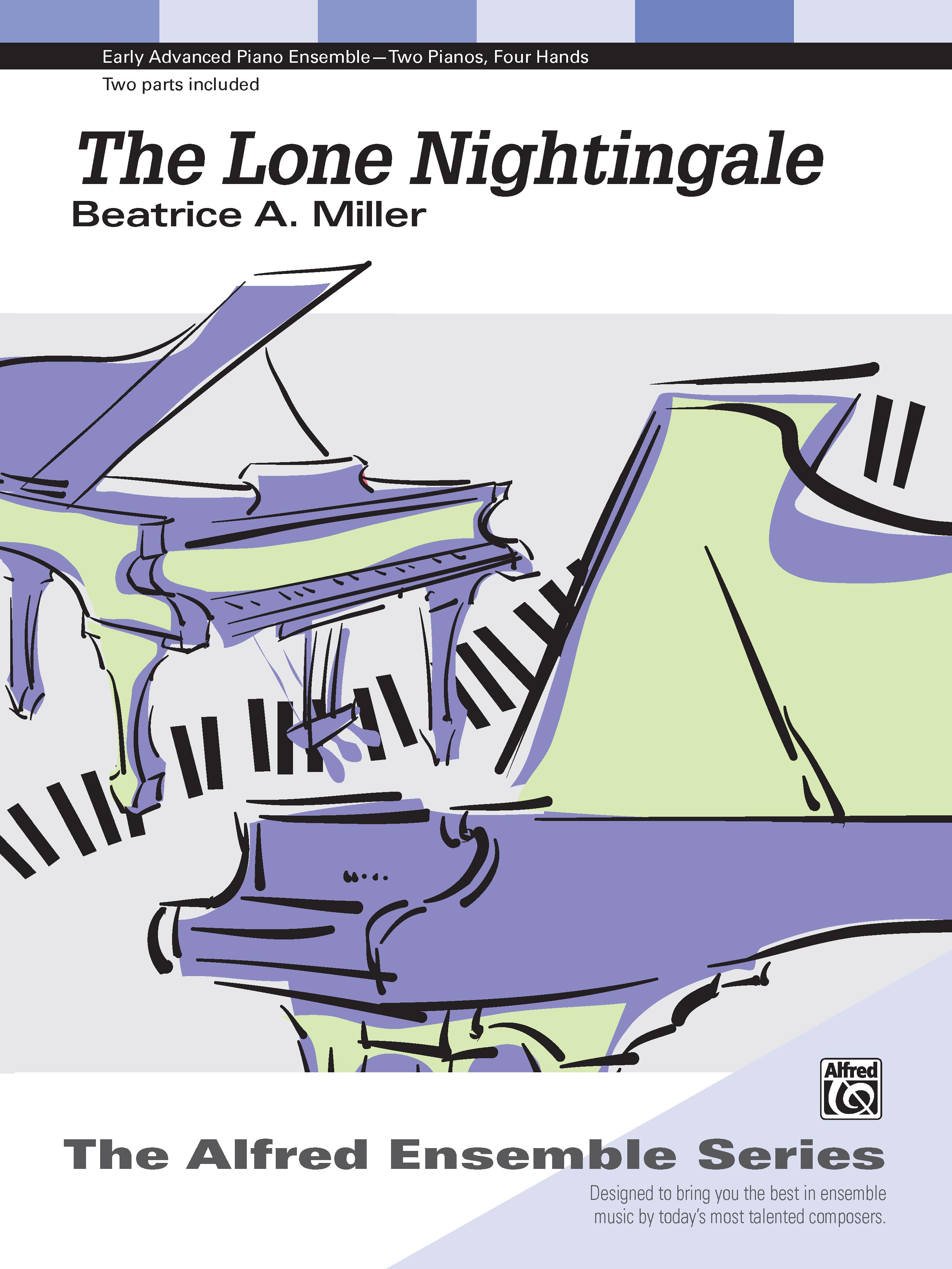 The Lone Nightingale - Piano Duo (2 Pianos, 4 Hands) Sheet Music Preview