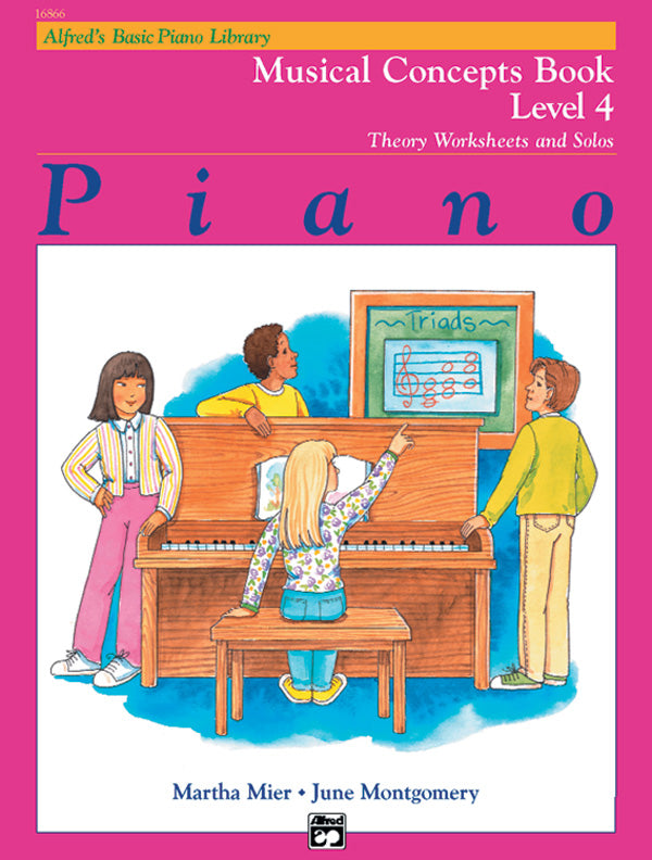 Alfred's Basic Piano Library: Musical Concepts Book 4 Cover Image