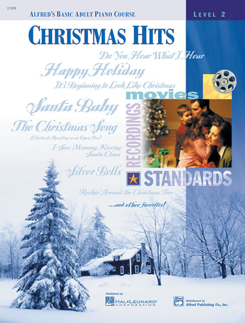 Alfred's Basic Adult Piano Course: Christmas Hits Book 2 Cover Image