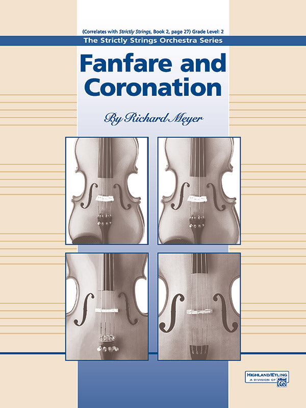 Fanfare and Coronation: 2nd Violin Sheet Music Preview