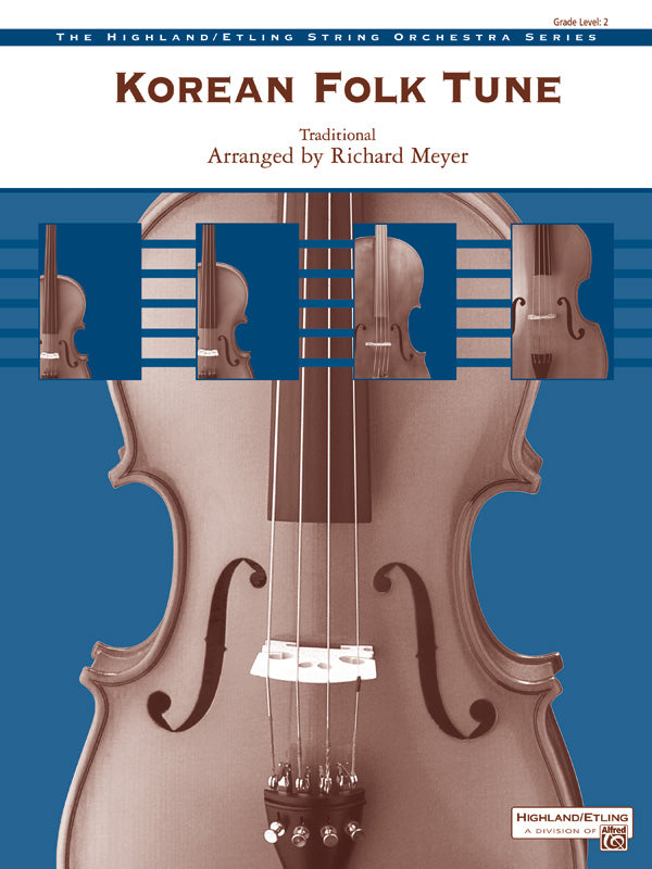 Korean Folk Tune: String Bass Sheet Music Preview
