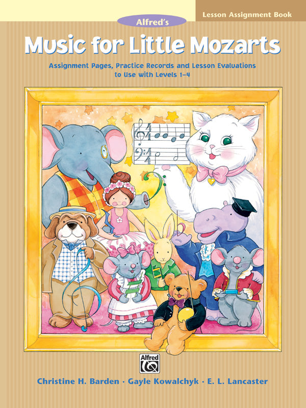 Music for Little Mozarts: Lesson Assignment Book: Assignment Pages, Practice Records and Lesson Evaluations to Use with Levels 1--4 Sheet Music Preview