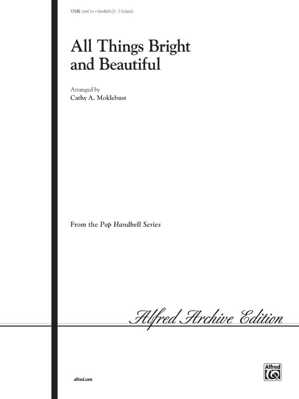 All Things Bright and Beautiful Cover Image