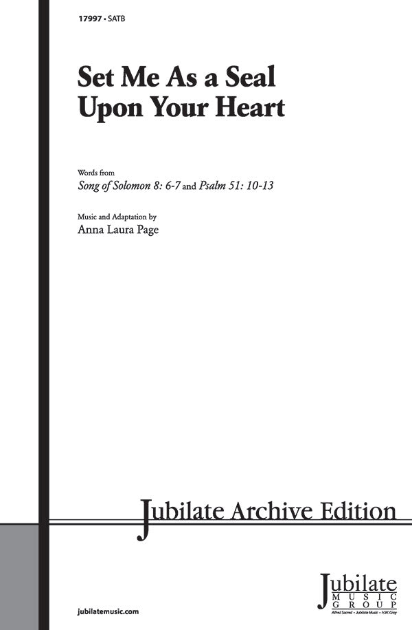 Set Me as a Seal Upon Your Heart Cover Image