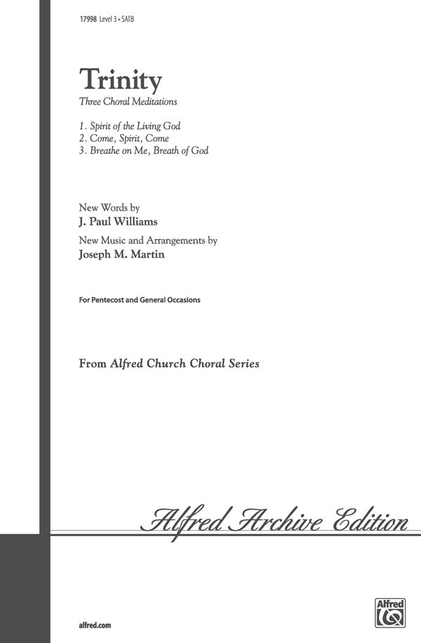 Trinity: Three Choral Meditations Cover Image
