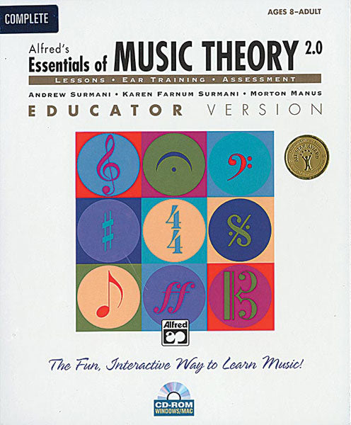 Alfred's Essentials of Music Theory: Software, Version 2.0 CD-ROM Educator Version, Complete Volume Cover Image
