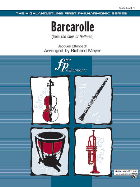 Barcarolle from "The Tales of Hoffman": Cello Sheet Music Preview