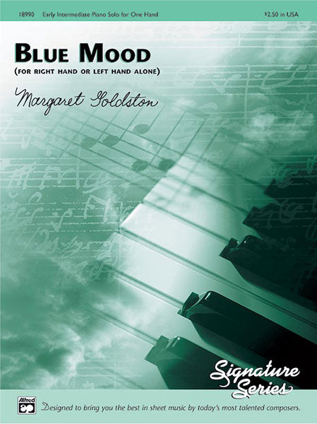 Blue Mood (for right hand or left hand alone) - Piano Solo Sheet Music Preview