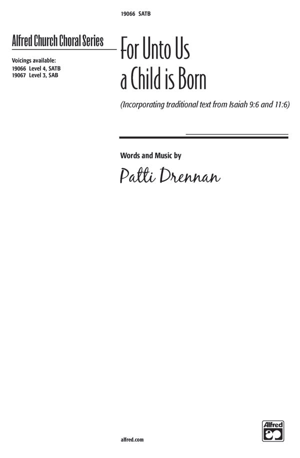 For Unto Us a Child Is Born Cover Image