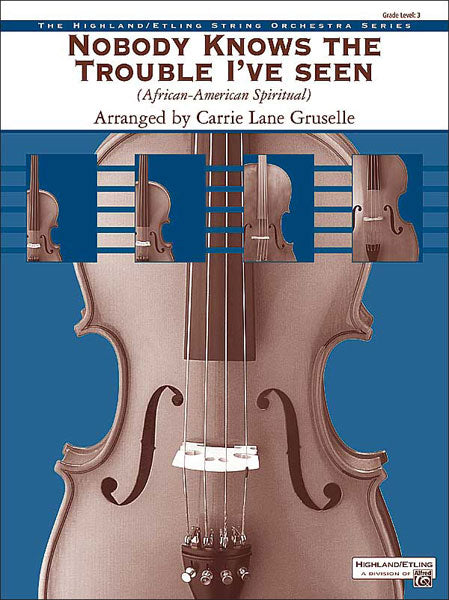 Nobody Knows the Trouble I've Seen: 2nd Violin Sheet Music Preview