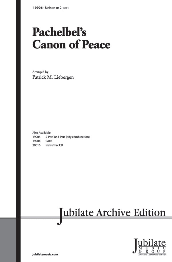 Pachelbel's Canon of Peace Cover Image