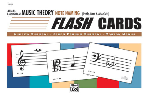 Alfred's Essentials of Music Theory: Flash Cards -- Note Naming Cover Image