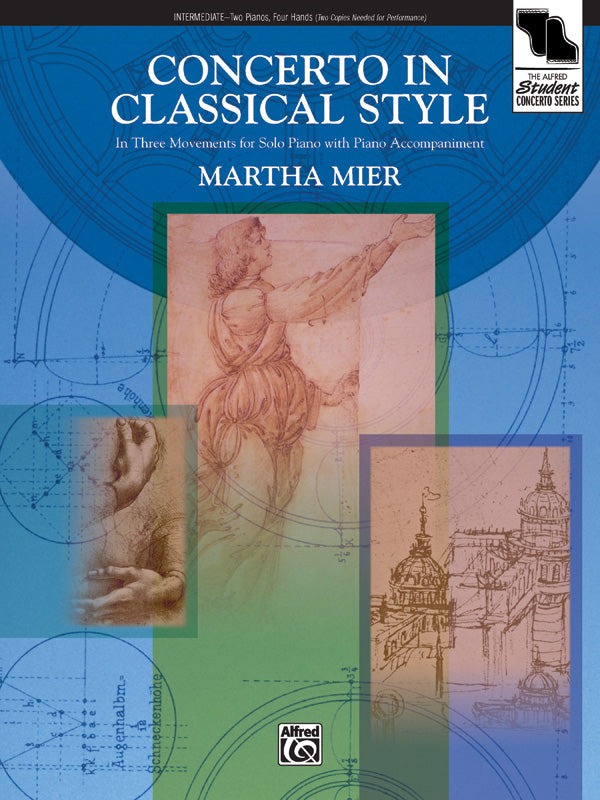 Concerto in Classical Style: In Three Movements for Solo Piano with Piano Accompaniment - Piano Duo (2 Pianos, 4 Hands) Sheet Music Preview
