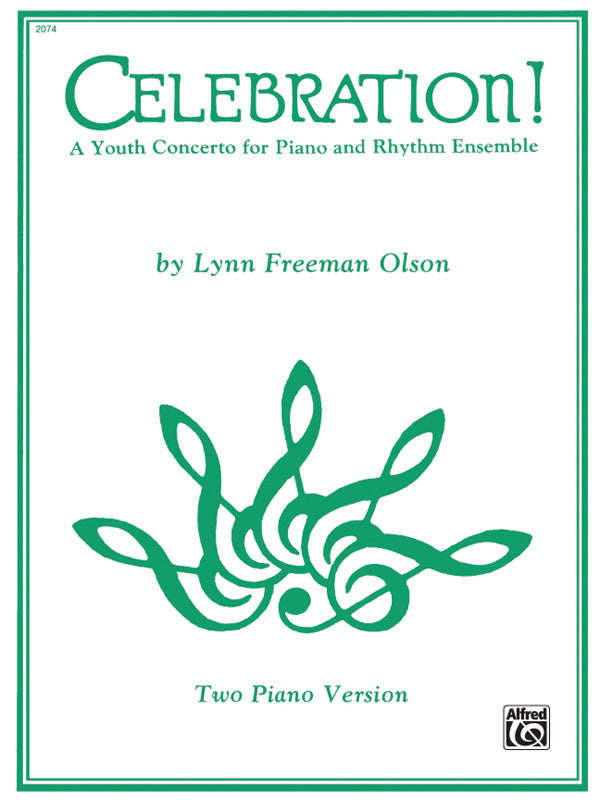 Celebration!: A Youth Concerto for Piano and Rhythm Ensemble - Piano Duo (2 Pianos, 4 Hands) Sheet Music Preview