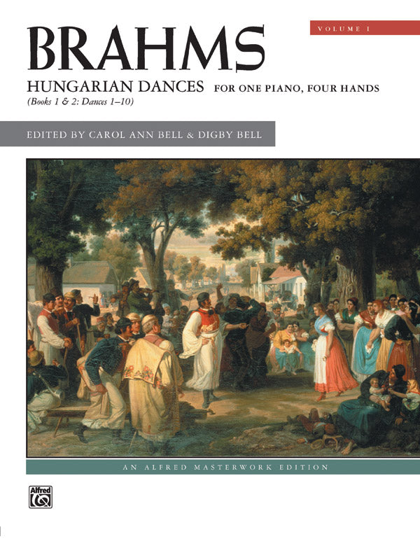 Brahms: Hungarian Dances, Volume 1 - Piano Duet (1 Piano, 4 Hands) Sheet Music Preview