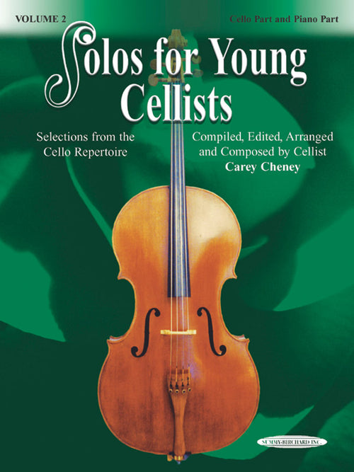 Solos for Young Cellists Cello Part and Piano Acc., Volume 2 Cover Image