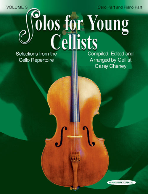 Solos for Young Cellists Cello Part and Piano Acc., Volume 3 Cover Image