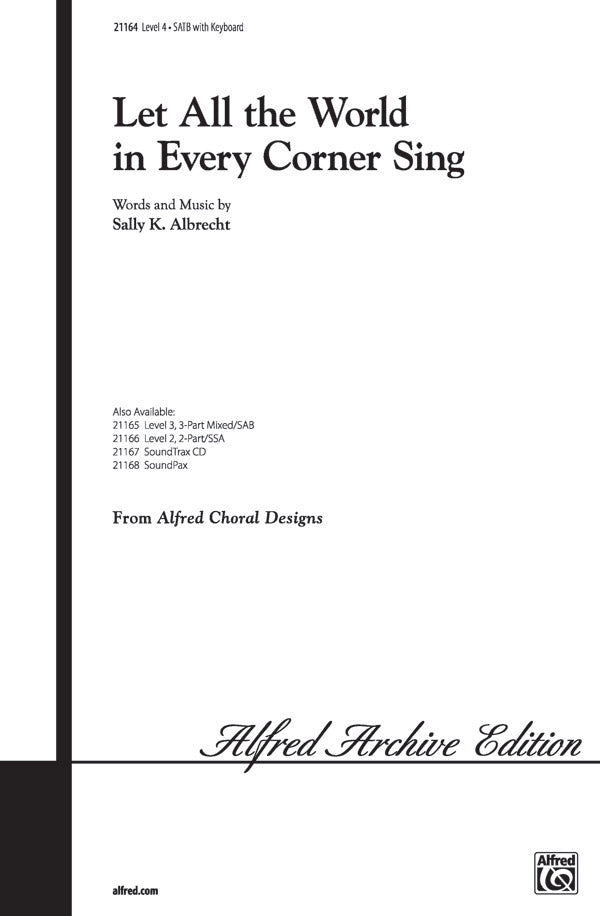 Let All the World in Every Corner Sing Cover Image