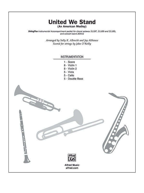 United We Stand (An American Medley): 2nd Violin Sheet Music Preview