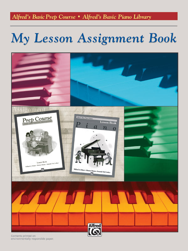 My Lesson Assignment Book Sheet Music Preview