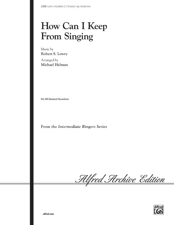 How Can I Keep from Singing Cover Image