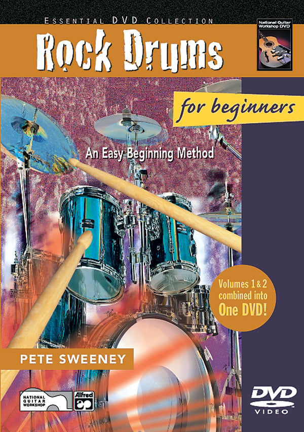 Rock Drums for Beginners, Vols. 1 & 2 Cover Image