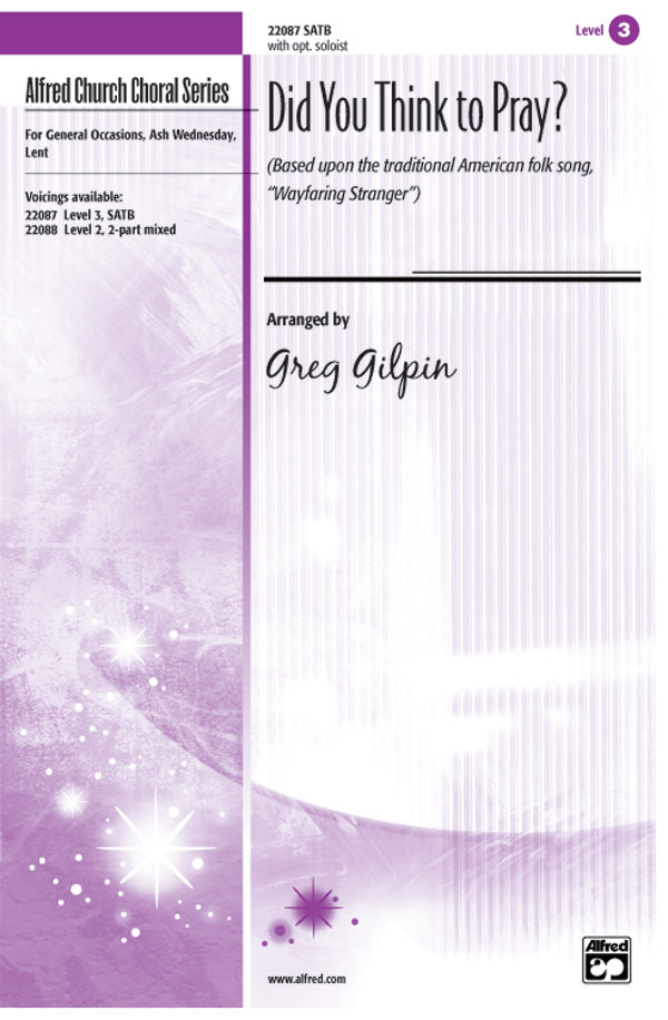 Did You Think to Pray? Cover Image