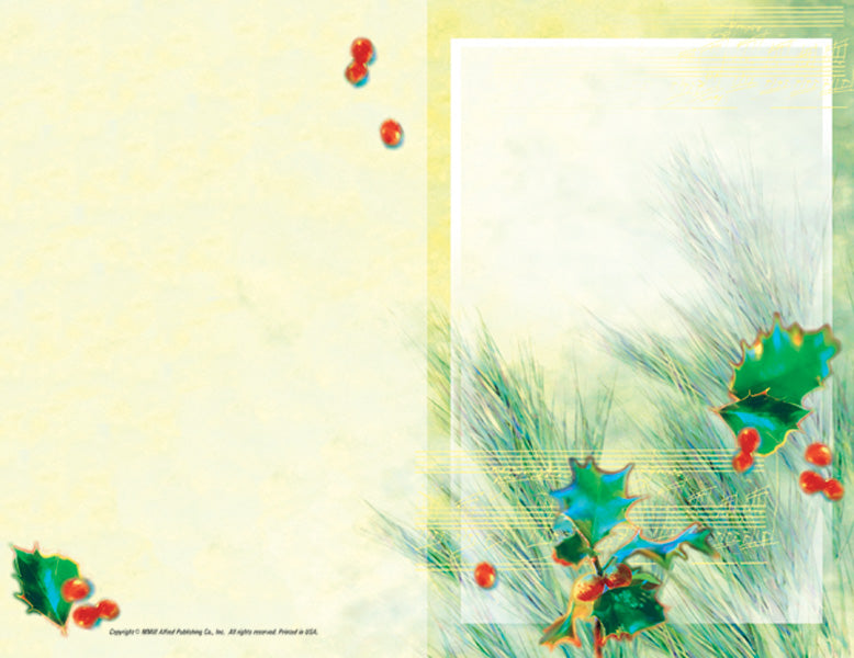 Recital Program Blanks - Holiday Cover Image
