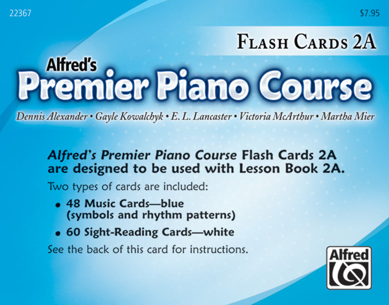 Premier Piano Course, Flash Cards 2A Cover Image