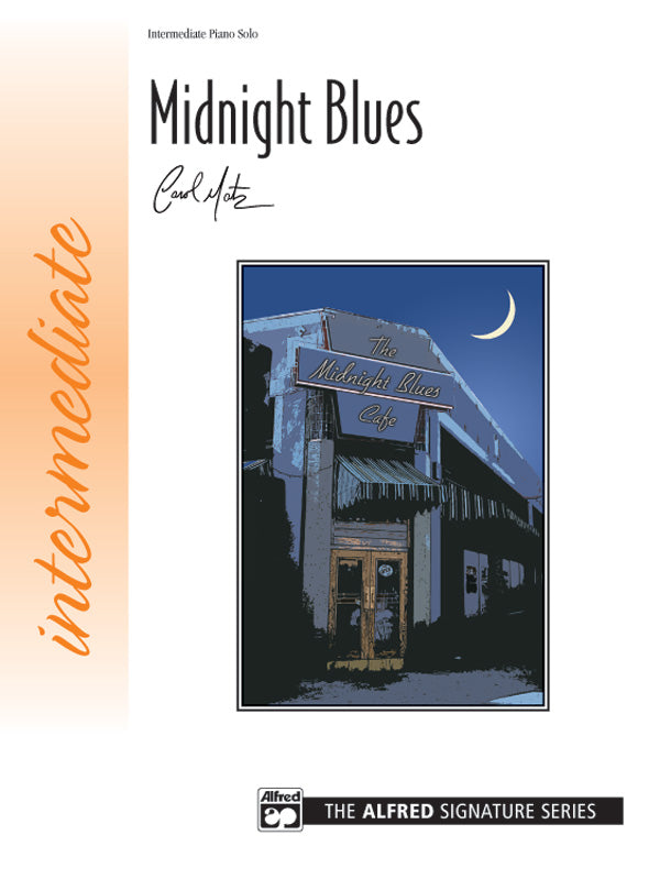 Midnight Blues (for left hand alone) - Piano Solo Sheet Music Preview