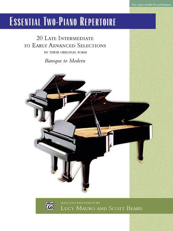 Essential Two-Piano Repertoire: 20 Late Intermediate to Early Advanced Selections in Their Original Form - Piano Duo (2 Pianos, 4 Hands) Sheet Music Preview